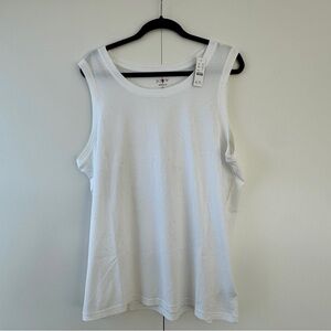 J.Crew Broken-in Sleeveless T-shirt in White
